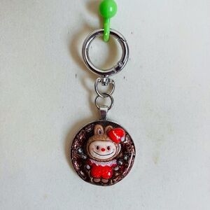 Handmade Kawaii “Labubu” Bunny Bag Charm/Keychain with Rhinestone